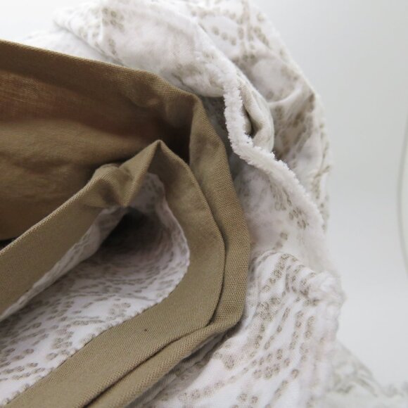 Twin Duvet Garment Washed Standard Sham Taupe Casual Cover 2 Piece Open Package - Picture 8 of 12